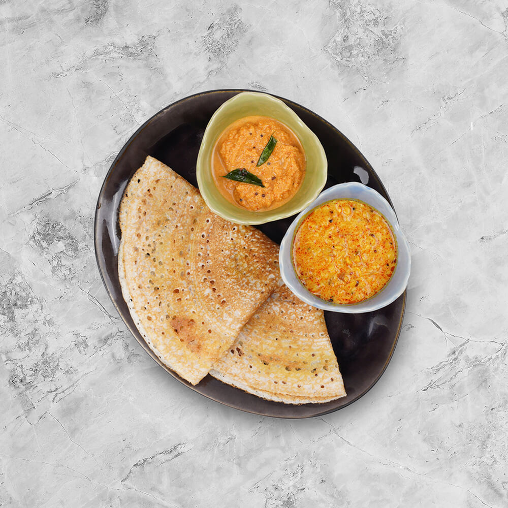 Thosai with Dhal & Chutney