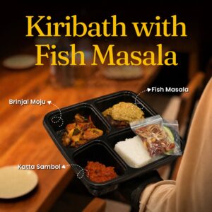 Kiribath with Fish Masala